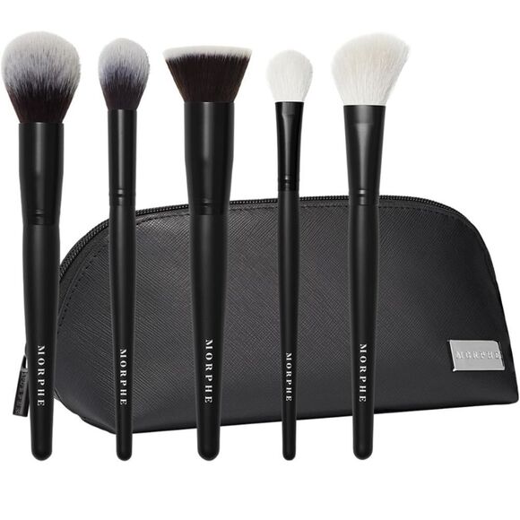 Morphe Face The Beat 5-PC Brush Collection & Bag - Picture 2 of 11